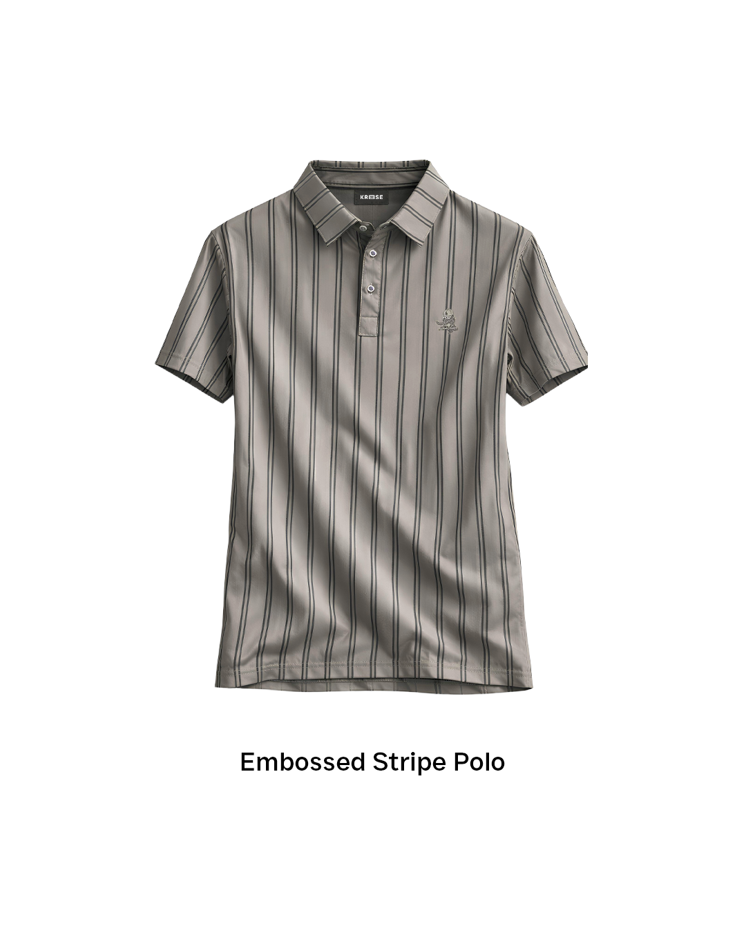 Product 1 Embossed Stripe Polo - Image 1